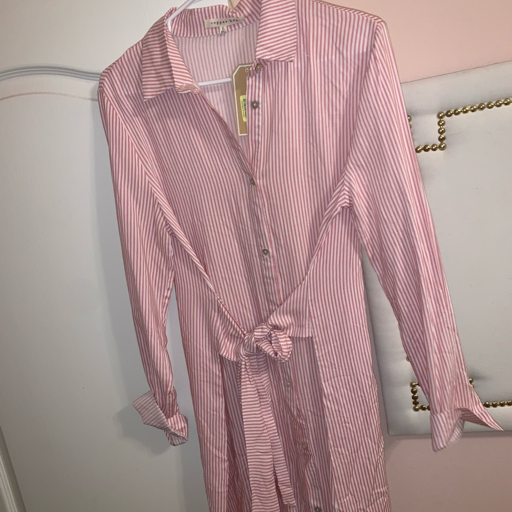 NWT Copper Key button down dress